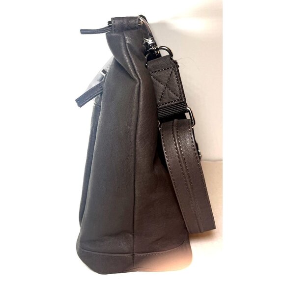 GUN TOTE’N MAMAS Brown Leather Large Shoulder Bag- NWT (w/ imperfection scratch) - Picture 10 of 16